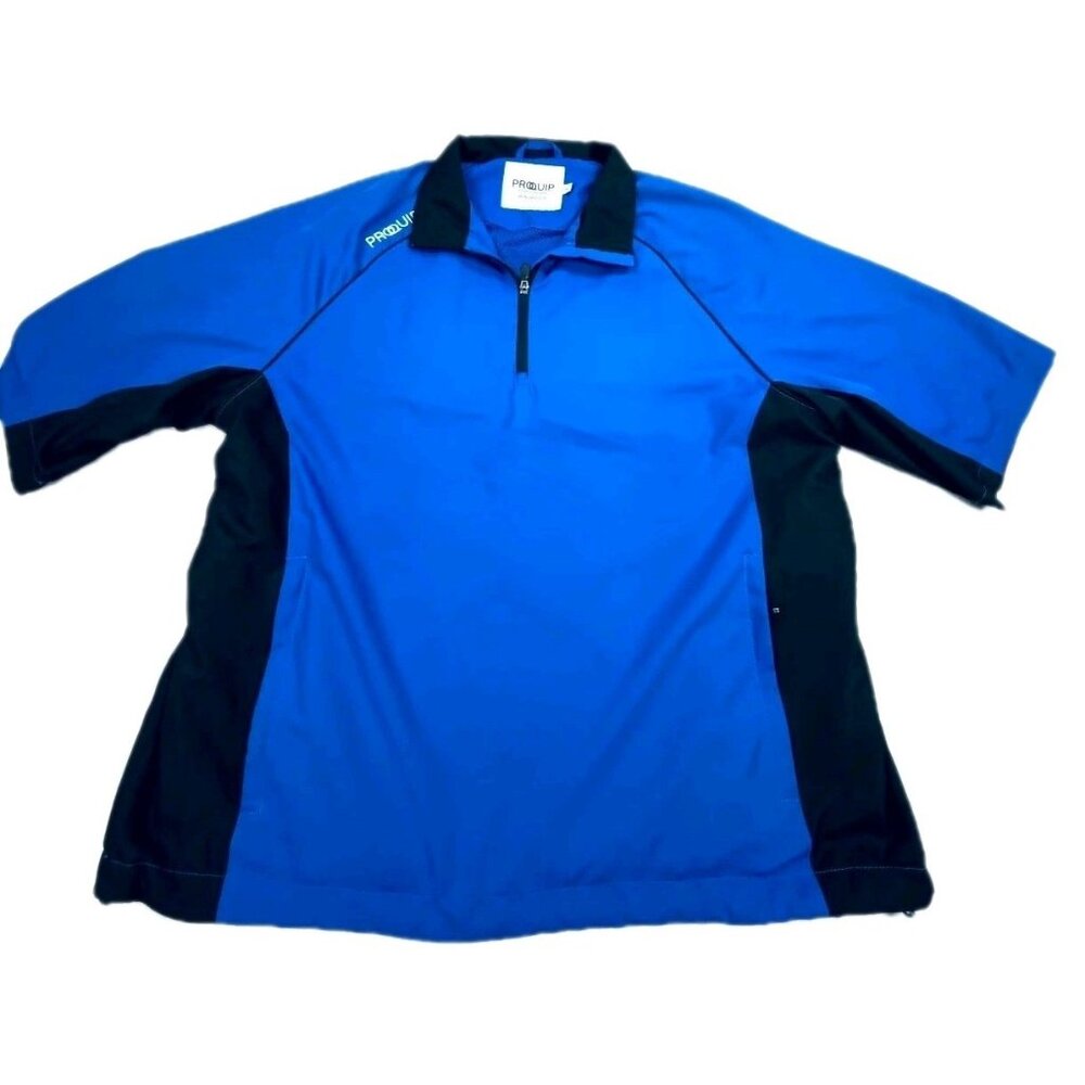 Proquip Tempest Golf Windproof Rain Top Men XL Shorts Sleeve 1/4 Zip Performance